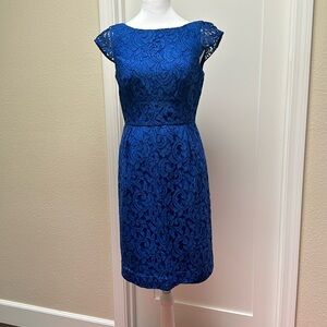 EUC J Crew Blue Elsa Dress in Leaver (Size 4) Bridesmaid Collection